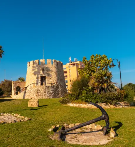 Torre del moro park in the coastal city